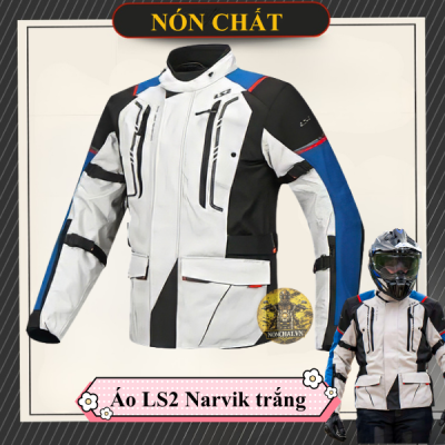 Áo giáp LS2 Narvik trắng