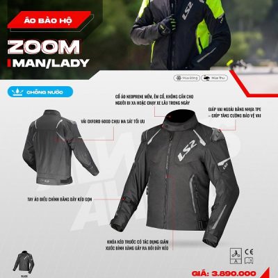 Áo giáp LS2 Zoom man - Ảnh 3