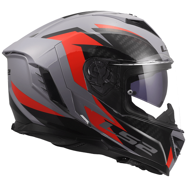 Nón LS2 FF818 xám đỏ - Ảnh 2