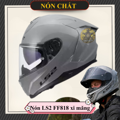 Nón LS2 FF818 xám xi măng