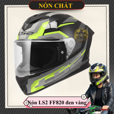 Nón LS2 FF820 đen vàng