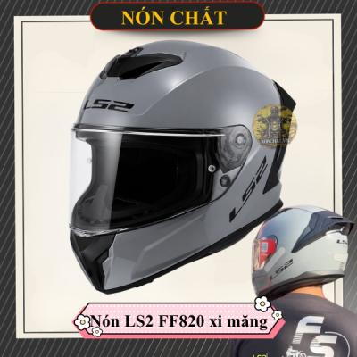 Nón LS2 FF820 xám xi măng