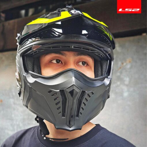 Nón Ls2 OF606 Drifter đen xanh - Ảnh 2