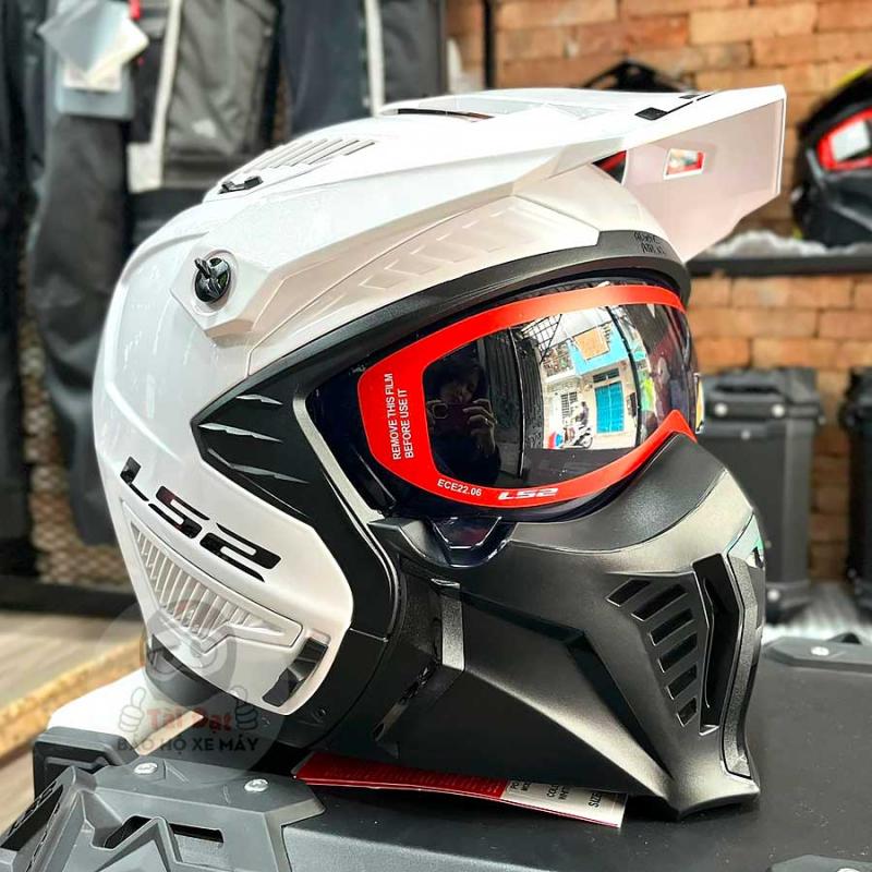 Nón Ls2 OF606 Drifter trắng - Ảnh 2
