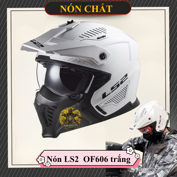 Nón Ls2 OF606 Drifter trắng