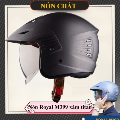 Nón Royal M399 xám titan