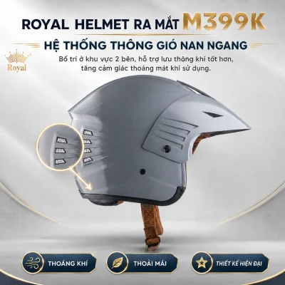 Nón Royal M399 xi măng - Ảnh 3