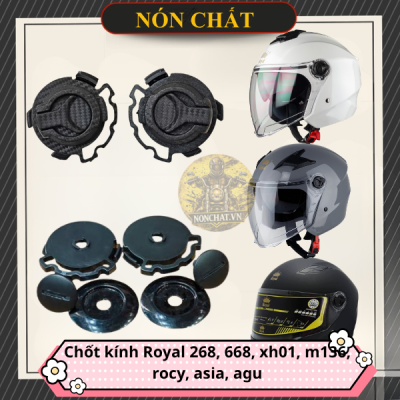 Chốt kính thay thế nón Royal 268, 668, xh01, m136, rocy, asia, agu